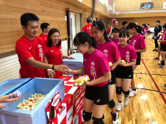 【森永乳業杯ツアーオブバレーボール２０１９】盛岡大会 8月12日＠盛岡市立巻掘中学校