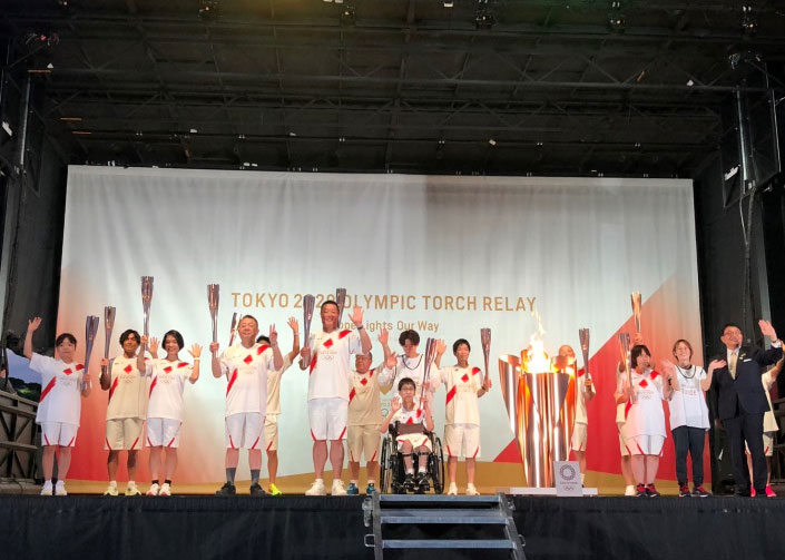 〔イベント報告〕５月２３日東京２０２０オリンピック 聖火リレー(姫路市)に球団オーナー眞鍋政義が参加しました
