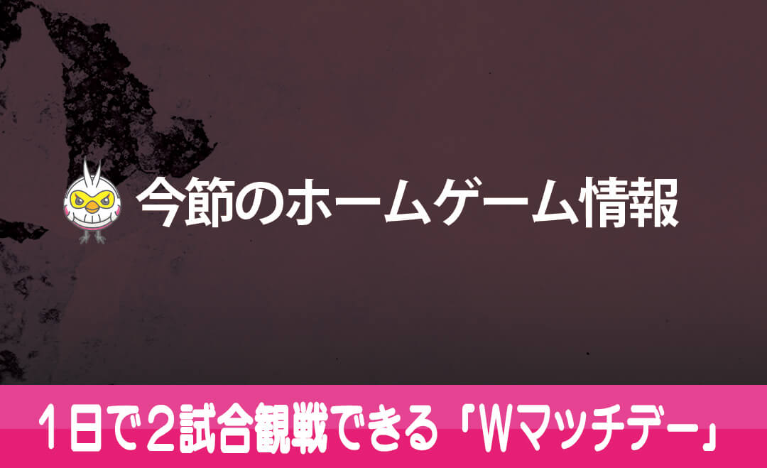 3月19日(土)・20日(日)ホームゲーム情報！