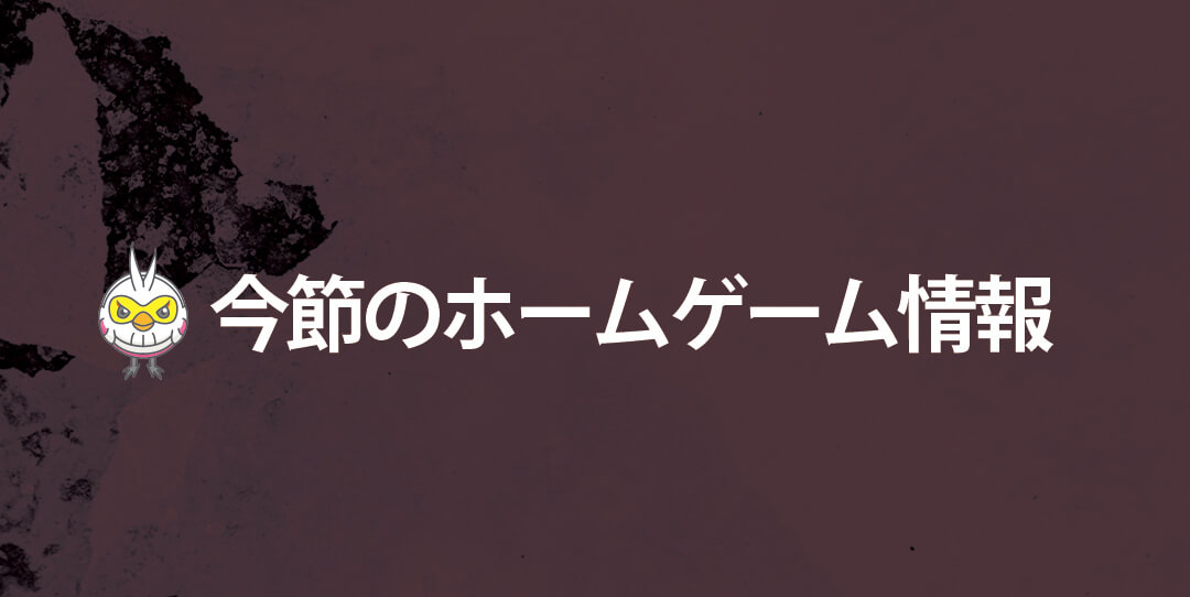 4月2日(土)・3日(日)ホームゲーム情報！