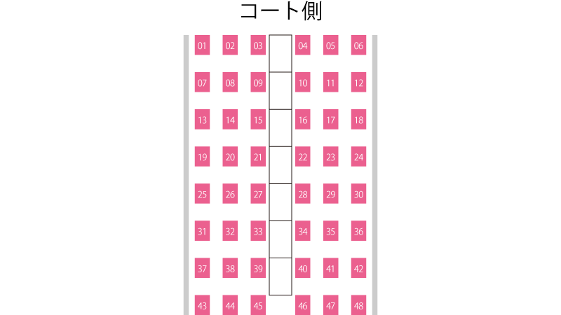 座席配置 1階 東側