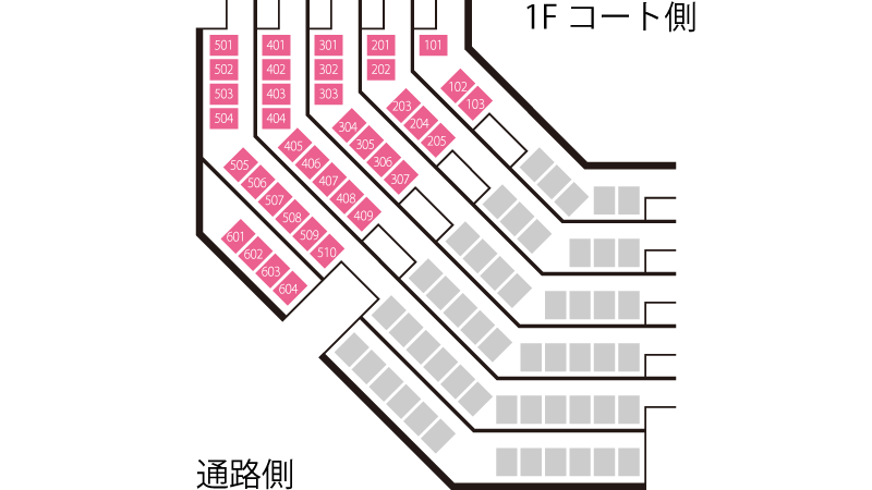 座席配置 2階 11ブロック